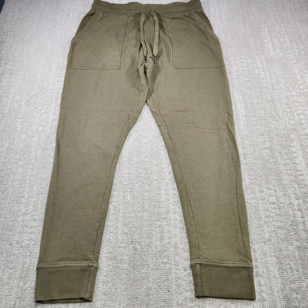 Tasc Pants Men Large Peformance Varsity Joggers Organic Cotton Bamboo Fleeced